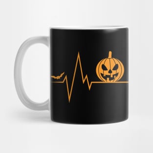 Pumpkin Heartbeat Halloween Mug